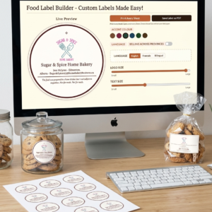 Canadian Baker Label Builder